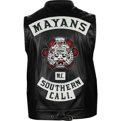 Mayans M.C. Season 3 Angel Reyes Cosplay Costume Jacket Vest Halloween Carnival Suit