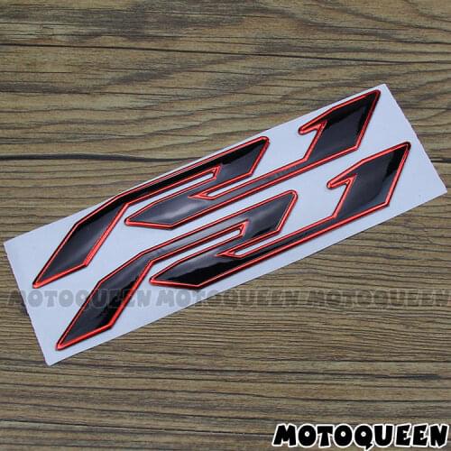 Motorcycle Raise 3D Label Emblem Fairing Decals Body shell Sticker For Yamaha R1 YZF-R1 YZF1000 1998-2014 2015 2016 2017 2018