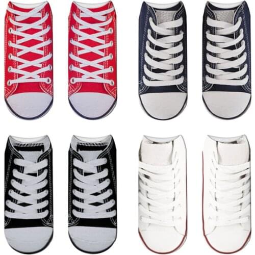 Harajuku New Womens Socks Interesting Fashion Novel 3D Digital Printing Pattern Board Shoes Pure Cotton Womens Socks DW1001