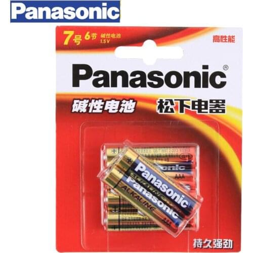 2pack/lot Panasonic 1.5V AAA Toys Alkaline Batteries Camera Primary Dry Battery For Remote Control Alarm Clock,6pcs/pack
