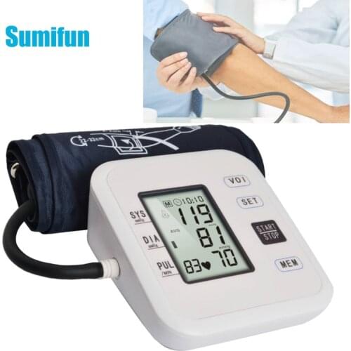 Portable Automatic Upper Arm Blood Pressure Monitor Professional Medical Digital Blood Pressure Meter LCD Sphygmomanometers