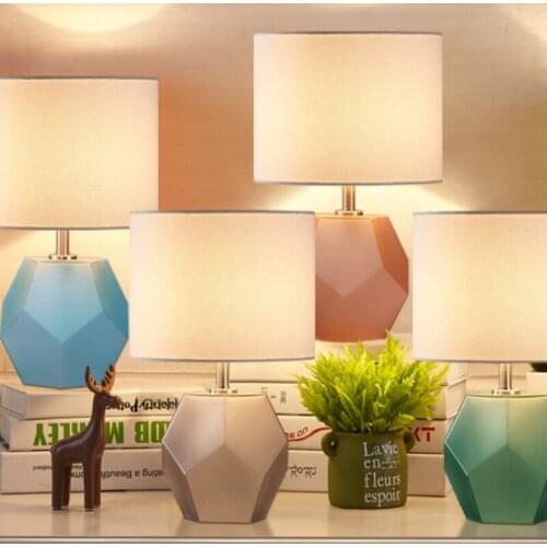 Nordic wedding lights wedding room desk lamp bedroom bedside lamp simple modern warm multicolor girl bedside lamp LB022106