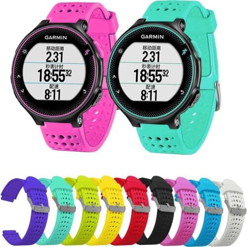 Silicone Straps For Garmin Forerunner 220/230/235/620/630/735 Sport Smart Bands Replacement Watchband
