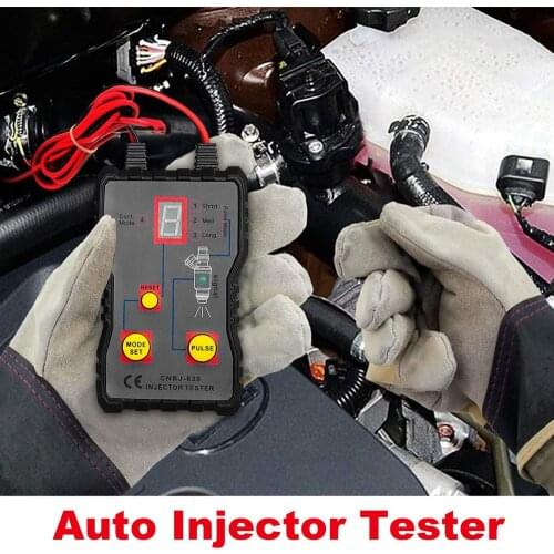 12V Fuel Injector Tester 4 Pluse Modes Fuel Injector Flush Cleaner Adapter Cleaning Tool Kit