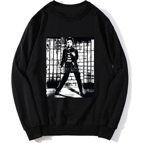 Elvis Presley Hoodie The King Of Rock N Roll 50s 60s Men Fleece Sweatshirt Unisex Hoodies Spring Autumn Sweater Streetwear