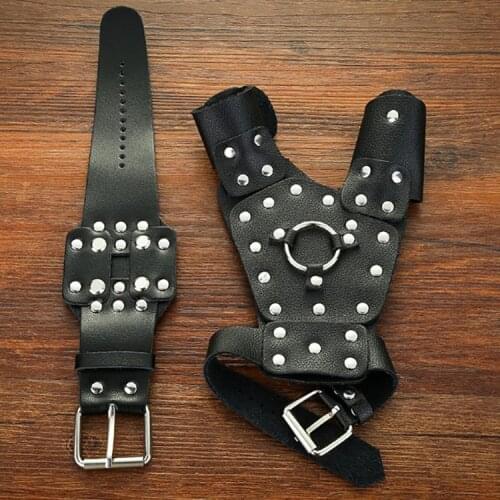 New high-quality slingshot protection gloves left/right hand outdoor hunting shooting fishing protective gear accessories