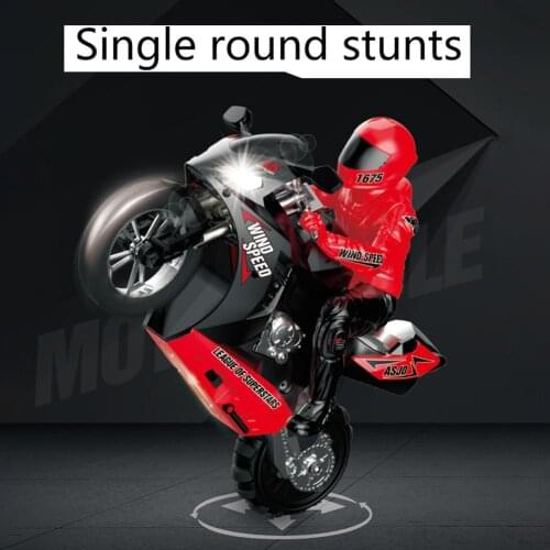 1/6 2.4G 6 A-xis RC Stunt Drifting Motorcycle Motorbike LED Sound Model Kids Toy