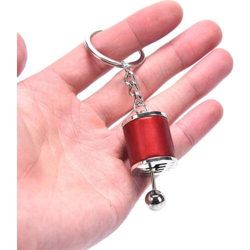 1pc Zinc Alloy Removable Transmission Gear Shift Gearshift Knob Gearbox Keychain Keyring Key Chain For Car Key Bag Decoration