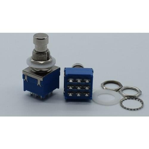 1pcs Push Self-locking Button Switch Green/Red Colors Electric Switch for DIY Model Making