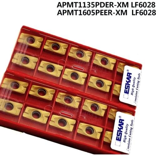 10pcs APMT1135 PDER APMT1605 PEER XM LF6028 original DESKAR Carbide Insert Lathe Milling Cutter Tool CNC mill Cutting tool