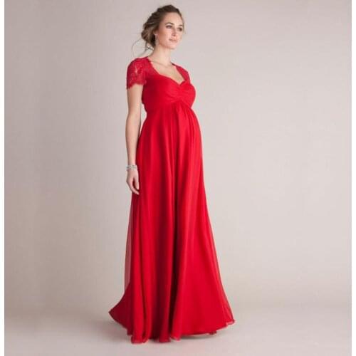 2021 Pregnant Mother Dress Maternity Photography Props Women Pregnancy Clothes Lace Dress For Pregnant Photo Shoot Clothing