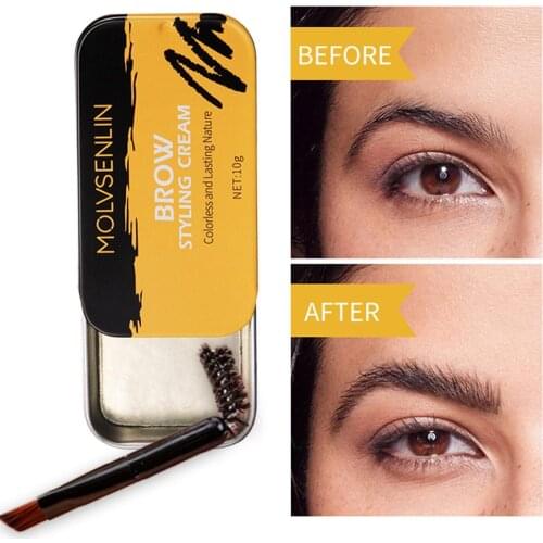 1Pcs 3D Feathery Brows Setting Gel Waterproof Soap Brow Makeup Kit Lasting Eyebrow Gel Women Eyebrow Tint Pomade Cosmetics
