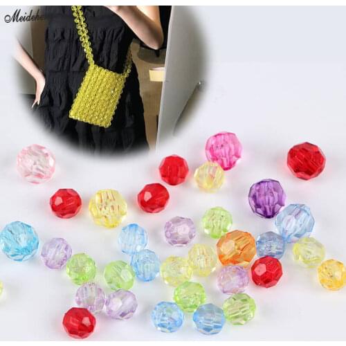 Acrylic Transparent Ball Pearl Fashion Jewelry Making Beads DIY Tangent Plane Grade A DIY Curtain Handmade Wrapping Materials