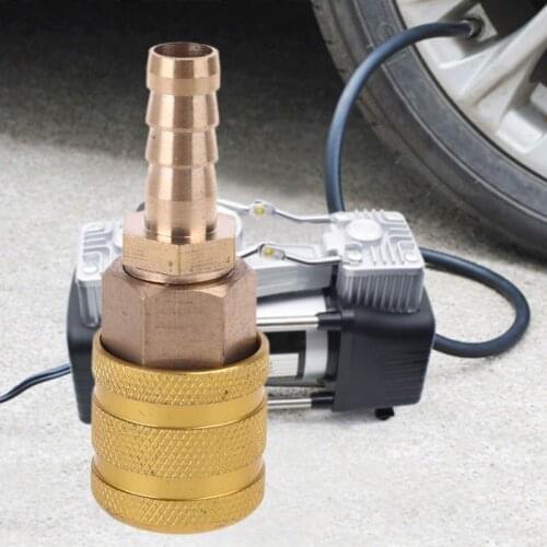 Hardware Coupler and Plug 8mm Solid Brass Quick Connect Air Fittings 1/4" NPT Thickened Copper Inflatable joint
