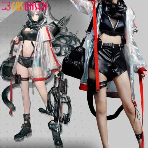 Arknights Schwarz Cosplay Costume SS02 Black Fancy Dress Halloween Outfits COSPLAYONSEN Custom made