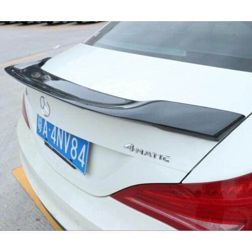 Carbon Fiber Car Rear Wing Trunk Lip Spoilers Fits For 13-18 Mercedes-Benz CLA 45 W117 C117 CLA 200 250 260 2013-2018