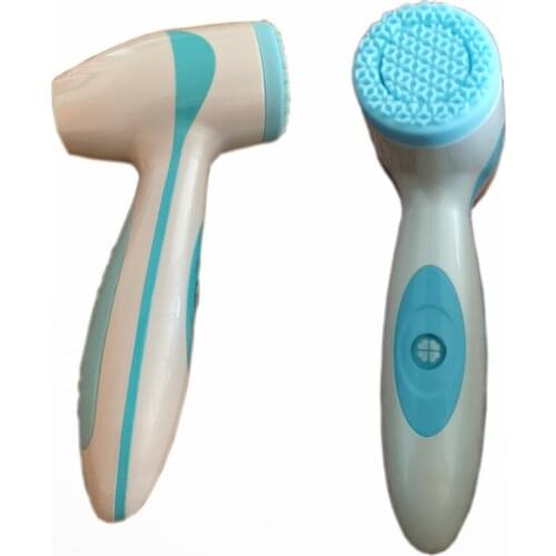 Silicon facial cleaning wash face spa electric facial exfoliating brush sonic wash pore cleanser spin skin care tool massager