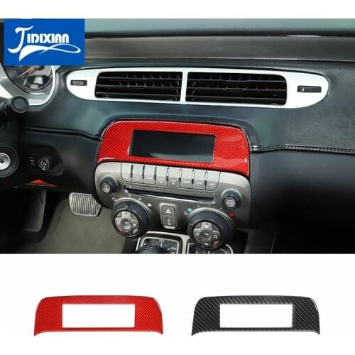 JIDIXIAN Car Central Control Display Screen Panel Decoration Cover Stickers for Chevrolet Camaro 2012-2015 Interior Accessories