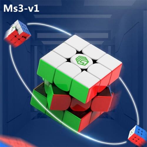 MS3-V1 Magnetic cube MS Magic speed Magnets stickerless 3x3 puzzle Cubes Toys for educational MS cube