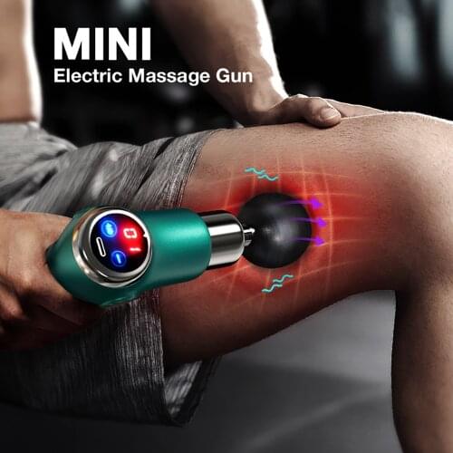 Muscle Massage Gun Mini Pocket 32 Speed Vibration Electric Back Neck Massager For Body Deep Relief Pain Slimming Fascial