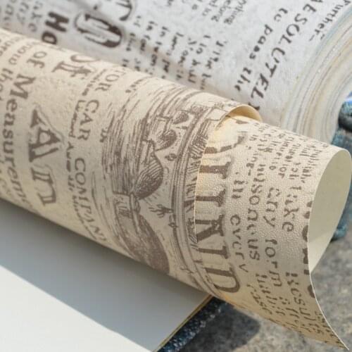 Beibehang Retro English Newspaper Project Wallpaper Coffee Lounge Bar Restaurant Store Store papel de parede para quarto