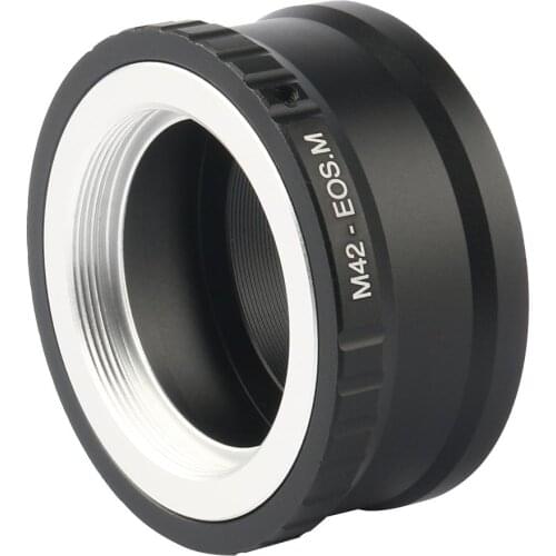 For M42-EOS M Mount Adapter Ring for Cameras M42 Lens to Canon EF-M Mirroless Camera Accessories