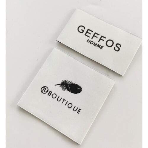 Custom Logo / Custom Design Garment Clothing Tag / Woven Label / main label / damask label