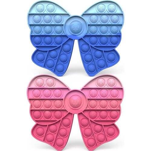 Rainbow Push Bubble Fidget Toys Stress Anti-stress Colorful Sensory Squishy Reliever Pack Toy For Adult Child Antistress Reliver