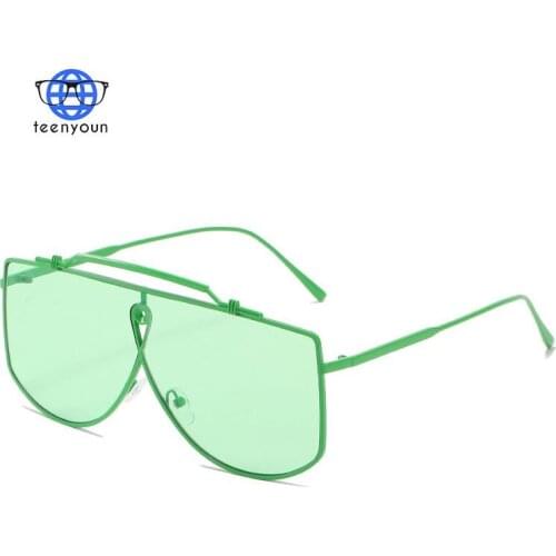 TEENYOUN 2021 NEW Homme Metal Frame Sunglasses Women Gafas De Sol Hombre Steampunk Personality Sun Glasses Eyewear Women