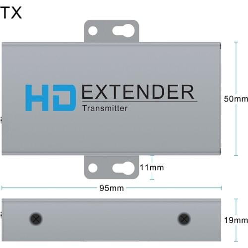 50m HDMI 1080P HDMI Extender RJ45 1x1 Splitter HDMI sender&receiver HDMI cable with Cat6 RJ45 ethernet cable for PC TV