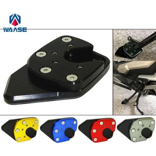 Waase Motorcycle Kickstand Foot Side Stand Extension Pad Support Plate For Honda X-ADV XADV 750 2017 2018