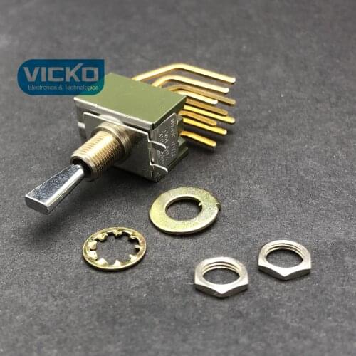 [YK] Japan NKK M-2033 horizontal toggle switch torsion switch 3 gear 9 foot 3 shake switch