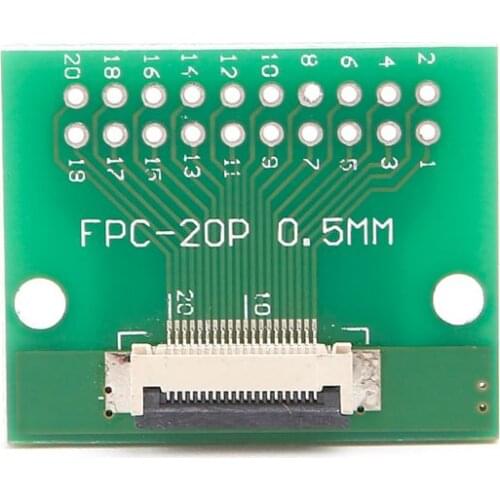 0.5mm FPC/FFC To 2.54mm FPC/FFC SMT PCB Converter Board Welding With Connector