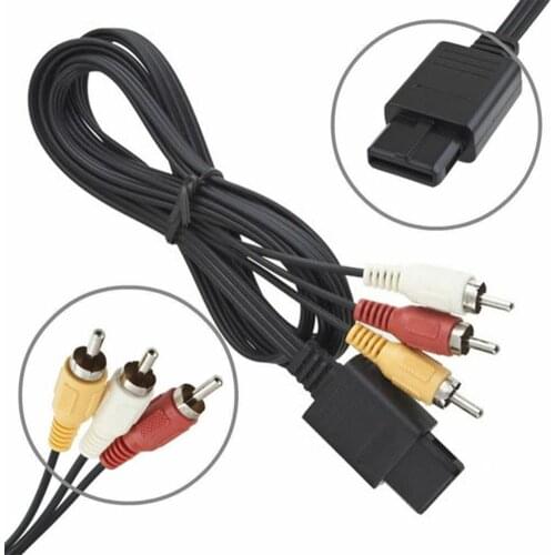 1.8M For Nintendo 64 Audio TV Video Cord AV Cable To N64 For Super GameCube Nintend Accessory Game Cube SNES RCA X9W1