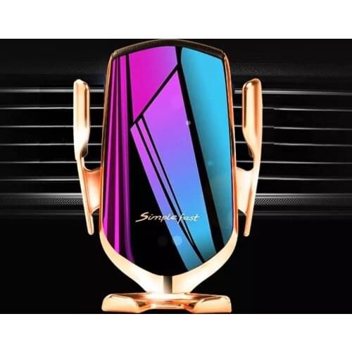 10W Qi Car Wireless Charger Infrared Sensor Automatic Clamping Fast Charging Car Phone Holder For iPhone 11 XS for Samsung S10