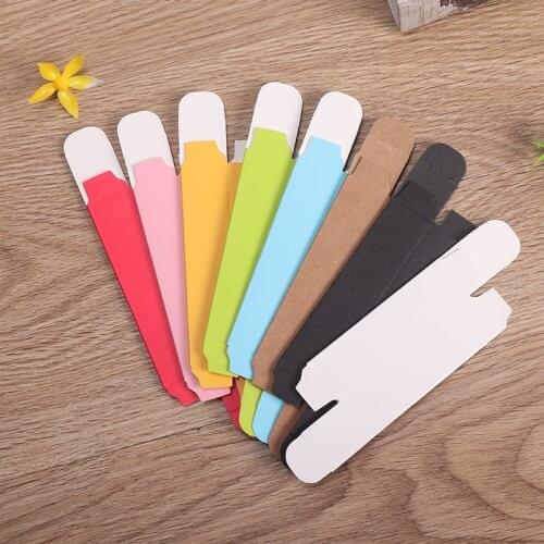 100pcs/lot- 2*2*7.1cm,2*2*8.5cm Color Paper Box Lipstick Spray Perfume Sample Gift Packaging Boxes