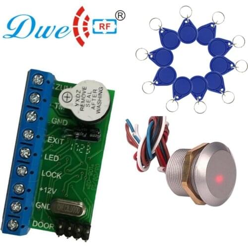 125khz wiegand 26 mini rfid reader access control mini standalone rfid controller 10pcs tk4100 rfid tags