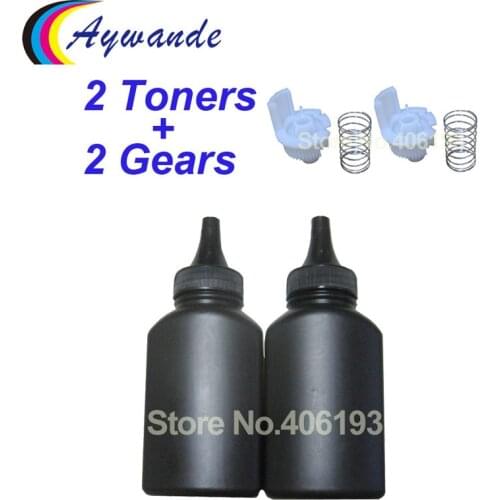 2 Toners + 2 Gears TN630 TN2310 TN2312 TN2315 TN2330 TN2335 TN2360 toner powder refill for Brother 2380 2500 2520 2540 2560 2700