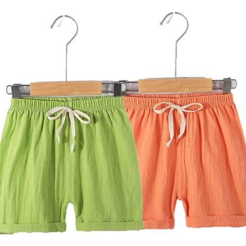 2021 Girls Shorts Cotton Casual Panties Baby Boys Clothes Children Pants for 3-14 Years Kids Short Solid Color Underwear