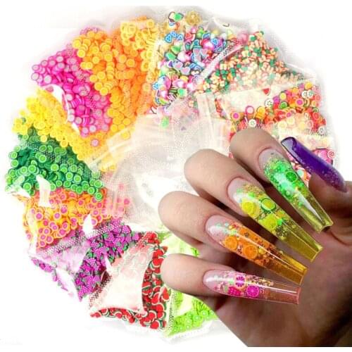 3D Fruit Colors Tiny Slices Nail Art Decoration Various Styles Manicure Slice Sticker DIY Designs Kawaii Nails Accessories