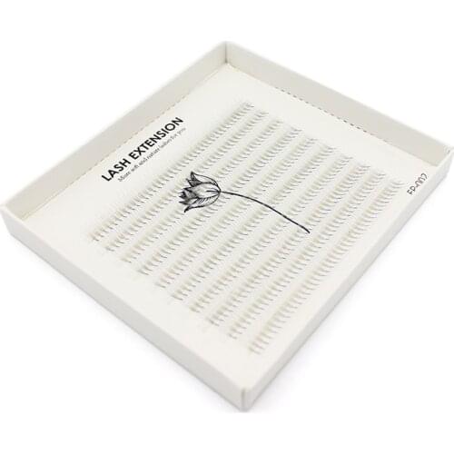 400 pcs/Tray 0.07mm C Curl Pre-made Fan 3D Volume Eyelash Extensions Imitated Mink Premium Silk False Eyelashes