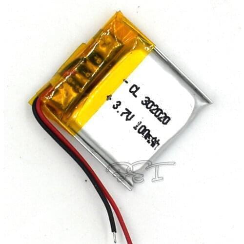 5Pcs 3.7V 302020 With Protective Plate 100mAh Rechargeable Polymer Lithium Battery For PSP Navigation Ebook Core Li-ion Cell