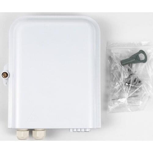 5pcs Hot - selling 8core fiber information box waterproof can be installed 8 SC adapter fiber sub-fiber box ABS material