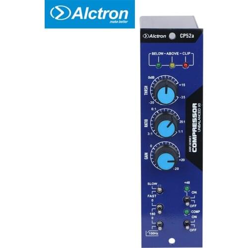 Alctron CP52a Compressor/Limiter with Compression Modes and Comprehensive Metering for recording Professional microphone preamp