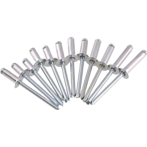 Aluminum Flat Countersink Head Pop Open Pull Blind Rivets Bolt Dropper Self-plugging Rivet Decoration Nail Blindniete