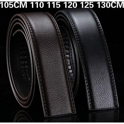 ANYONGZU Men Brand 3.5CM Wide Genuine Leather Automatic Belt Body Strap Without Belts Good Quality Male Luxury Gift