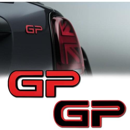 Car Styling Metal Car Badge Rear GP Emblem tail sticker For MINI GP3 JCW Cooper R50 R52 R53 R55 R56 R57 R58 R59 R60 R61