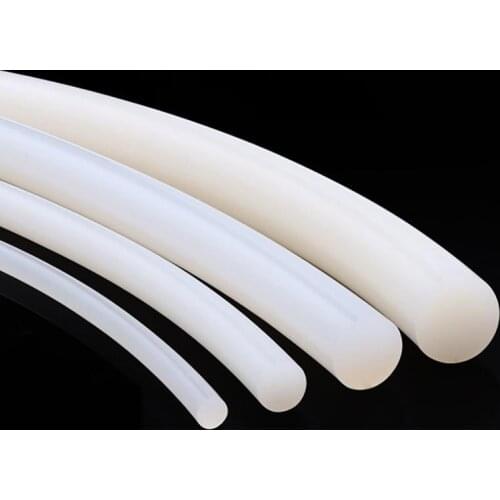 Cylinder Solid Silicone Strip 1mm 2mm 3mm 4mm-25mm High Temperature Resistant Round O-Bar Silicone Rubber Strip
