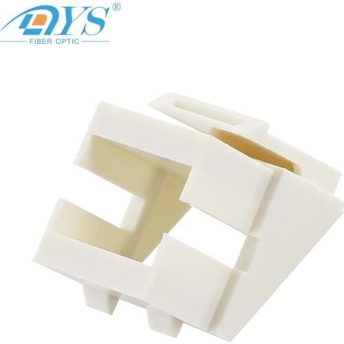 100pcs FTTH Fiber Optic LC SC Plastic Keystone Optical Fiber Snap Fitting Duplex LC Keystone Jacket