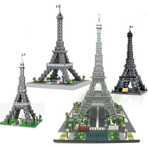 Eiffel Tower Diamond Architecture sets France Paris model Building mini Blocks city Effiel Iron Lady bricks world famous toys